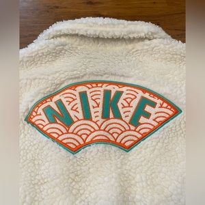 Nike CNY Sherpa Plush Jacket Zip White Chinese New Year M RARE Women’s
